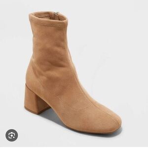 A New Day Dolly Tan Suede Ankle Boots 10